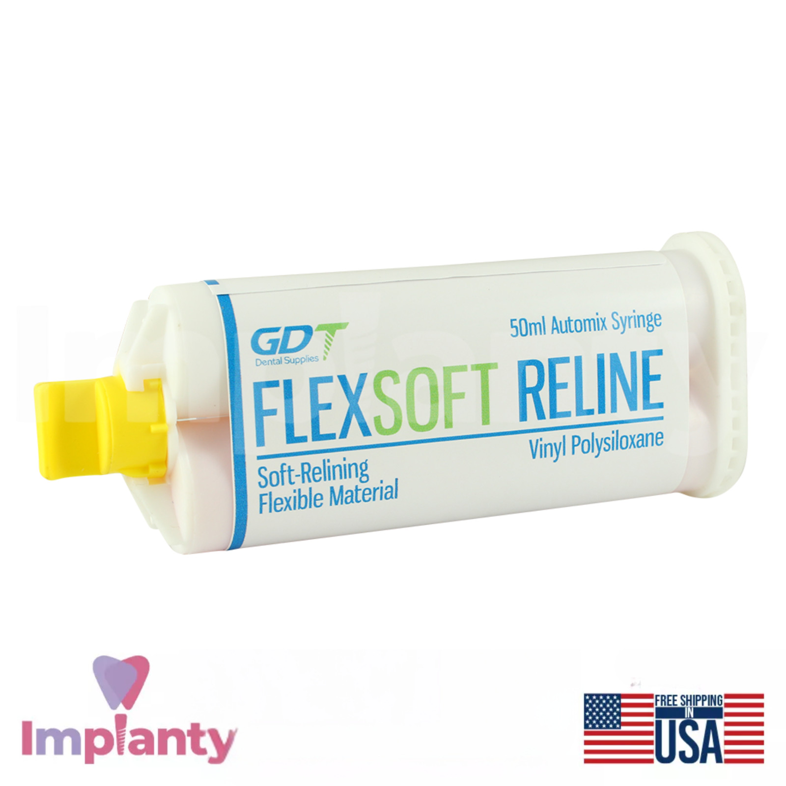 GDT Flex Soft Reline Tissue Cushioning Renewing Denture Professional Treatment