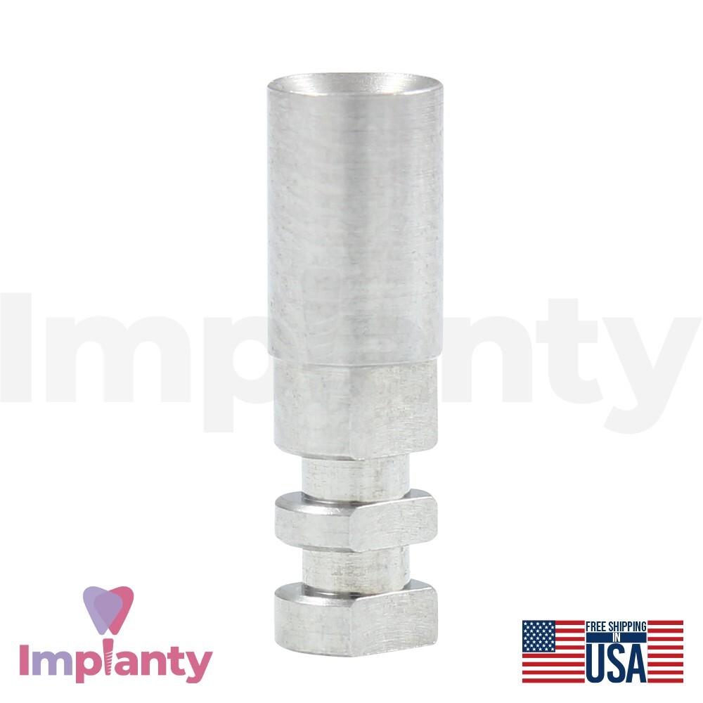 50x Dental Analog 3.75mm Standard Platform Stainless Steel Int Hex 2.42mm