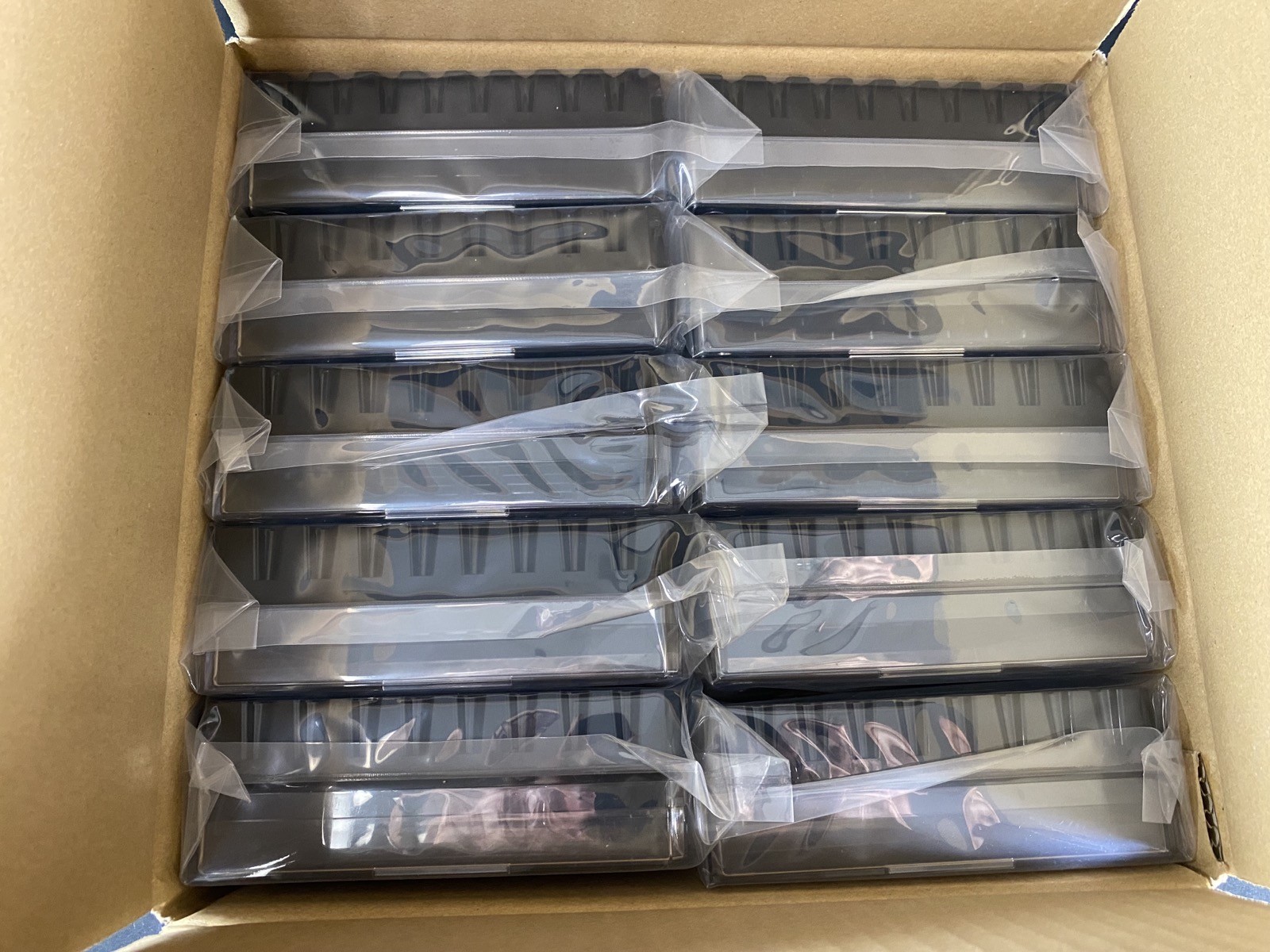 AZENTA 9X9 Black Polycarbonate 1.5mL & 1.9mL Tubes Cryo Rack 66-1801 (10/Case)