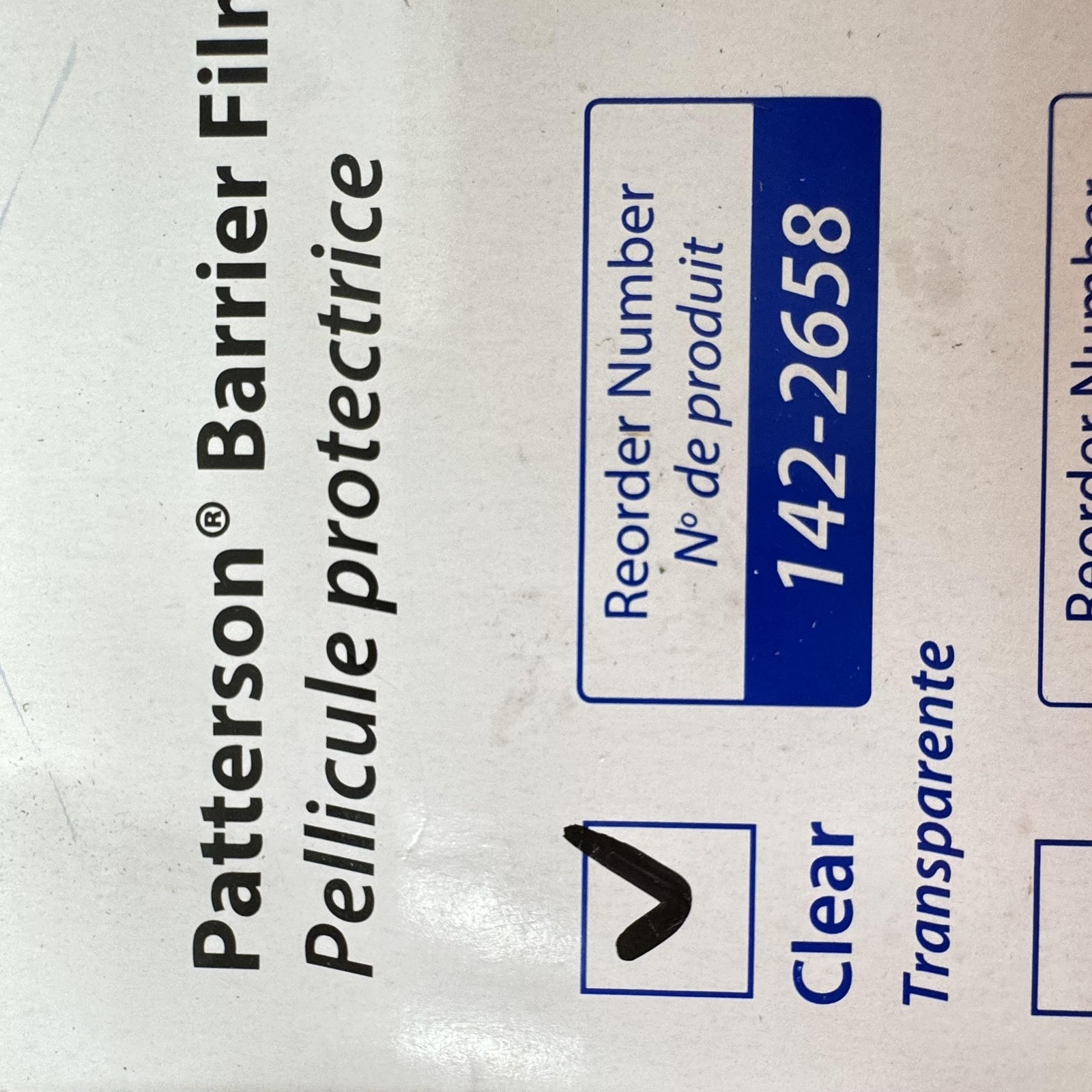 Patterson Dental Barrier Film 1200 Sheets 4″x6″ Self-Adhesive Protective Roll