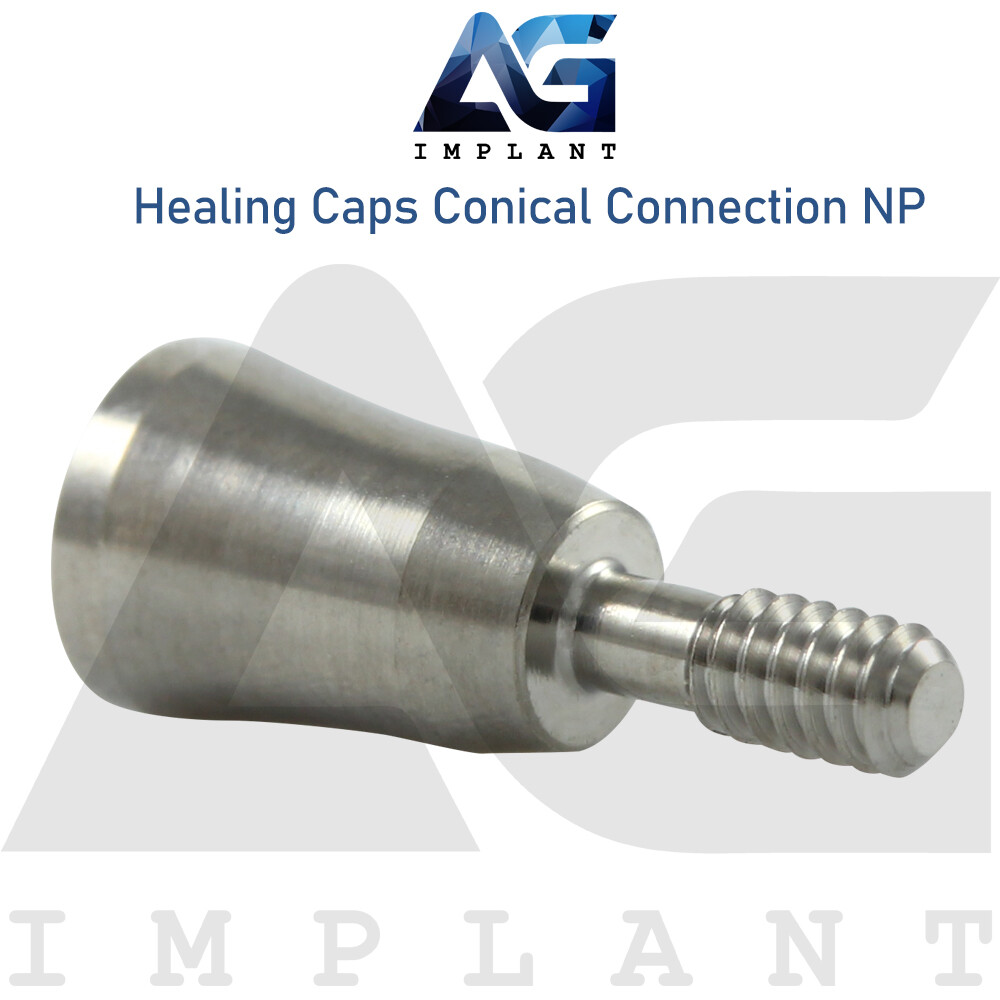 10 Healing Cap Conical Connection NP Titanium Dental 2.25mm Fit Nobel Active