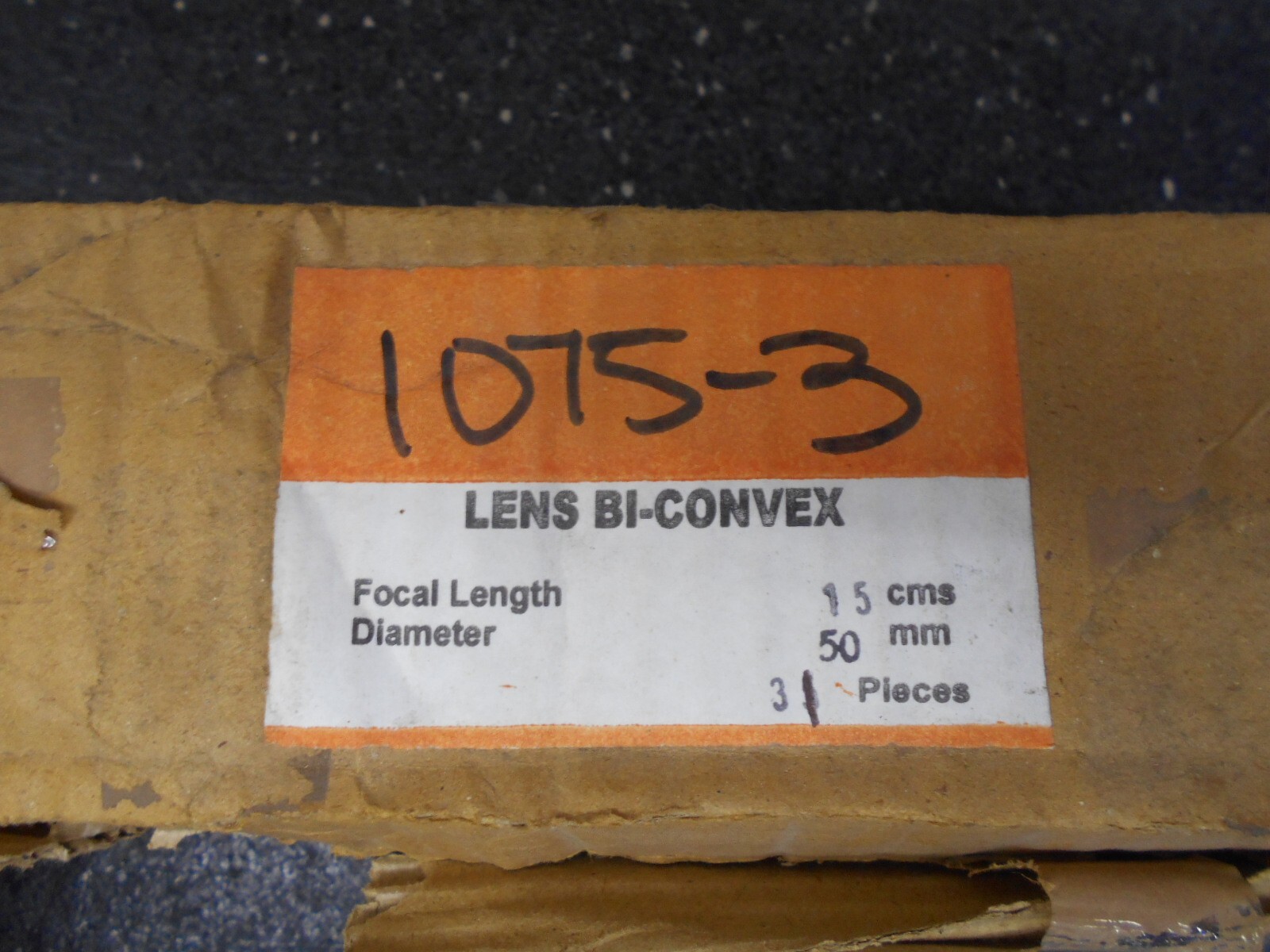 1075-3 Bi-Convex Lens 50 mm Box of 31