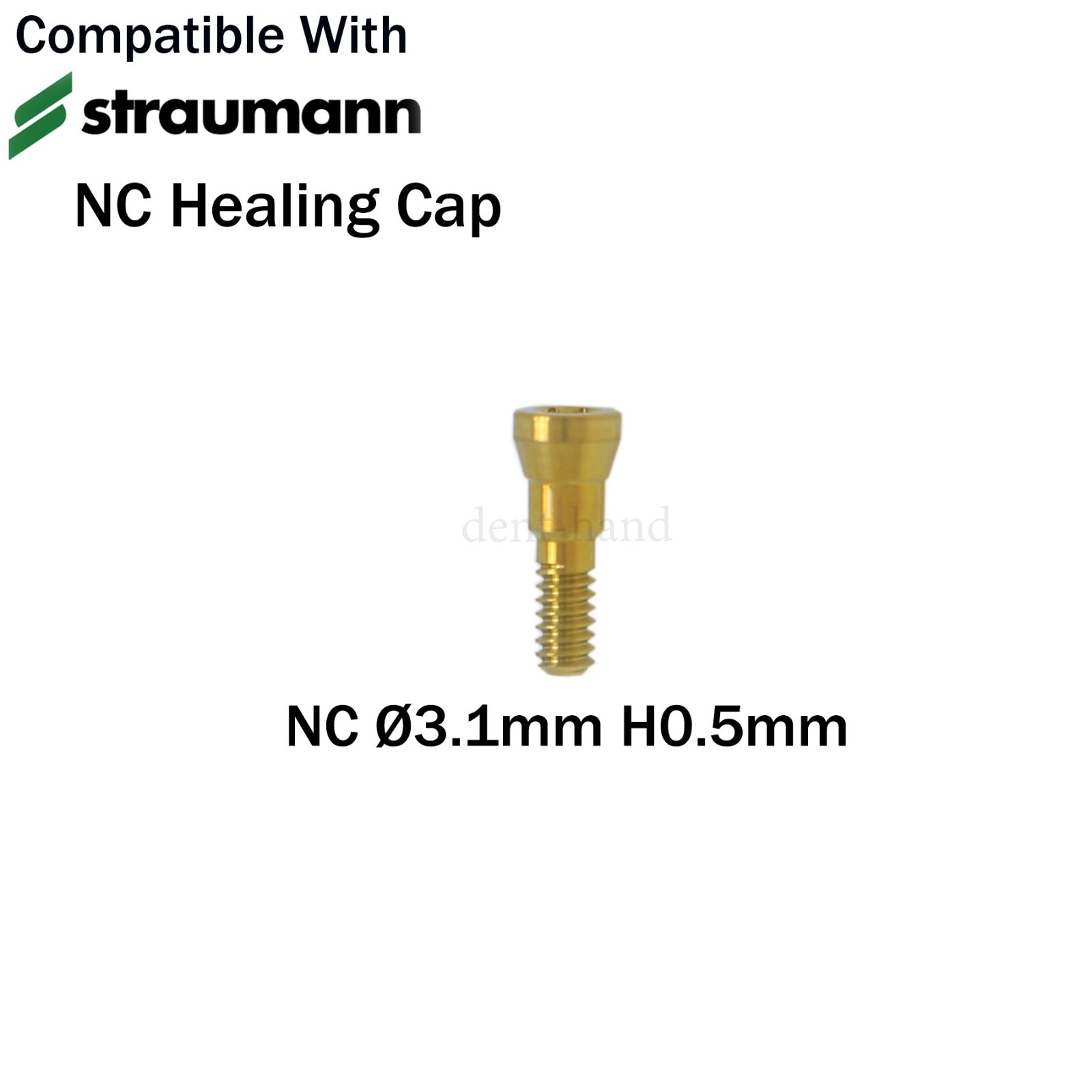 NC Dental Closure Screw NC Healing Cap Abutment Height 0/0.5mm Fit Straumann ITI