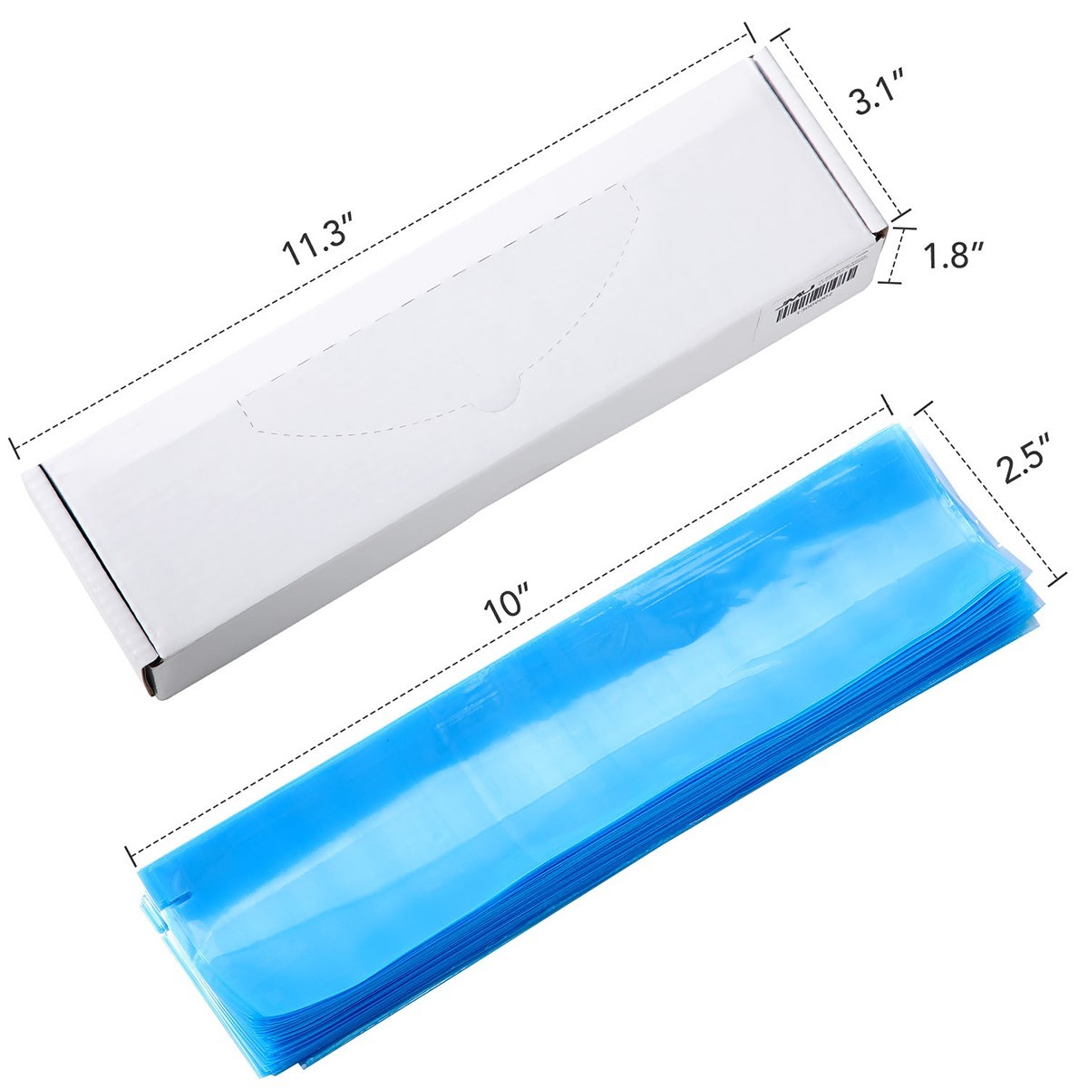 Dental 3 Way Air Water Syringe Sleeves HVE Tips Saliva Ejectors Covers 2.5″x10″