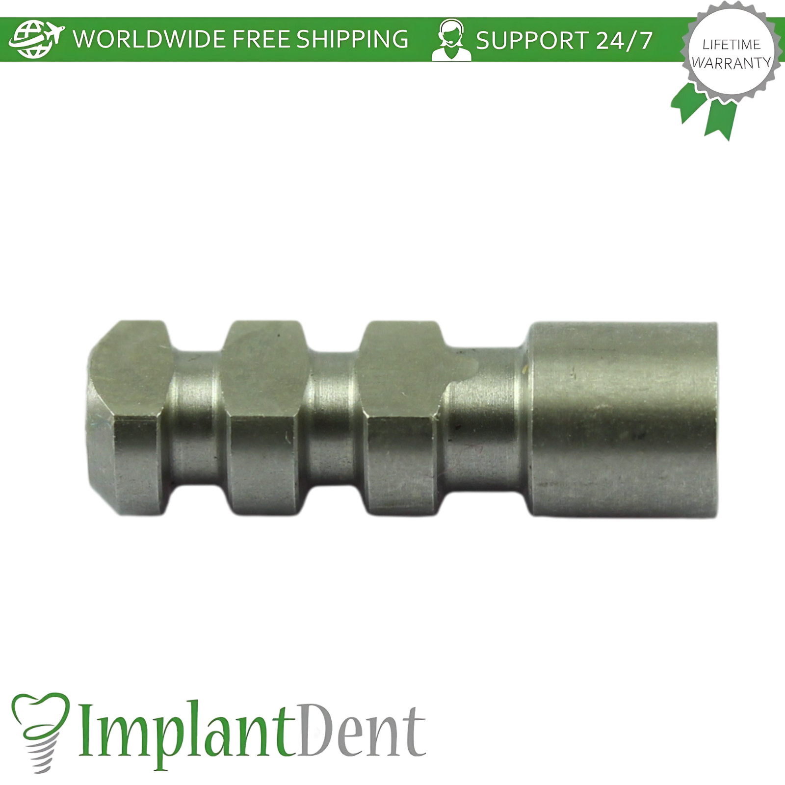 X5 Dental Fixture Analog Ø3.75mm MIS Seven Compatible Int Hex 2.45mm Connection