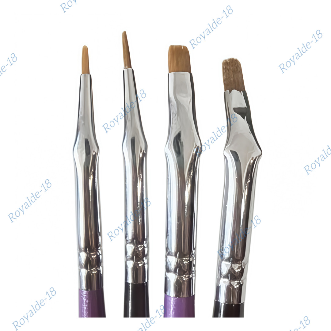 Dental Curved Brush Pens Skyist Nylon Hair Denture Dentine Ceramco Metal Powder
