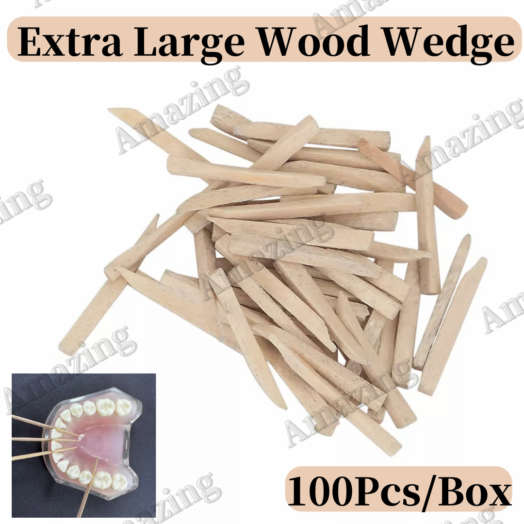 Dental Interdental Composite Contoured Wood Extra Large Wooden Wedges Matrices
