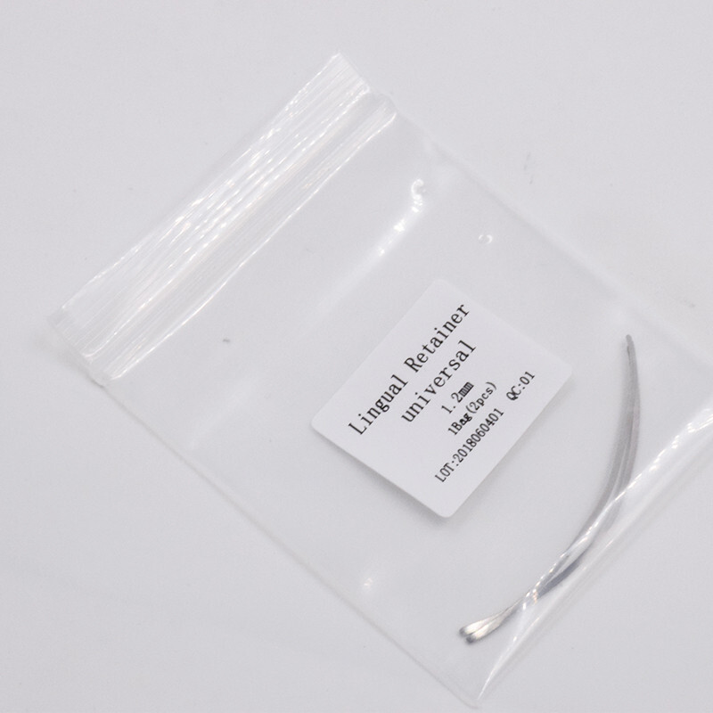 2 Pcs/Pack Dental Ortho Lingual Retainer Universal 1.2mm/2.0mm Splints Mesh Base