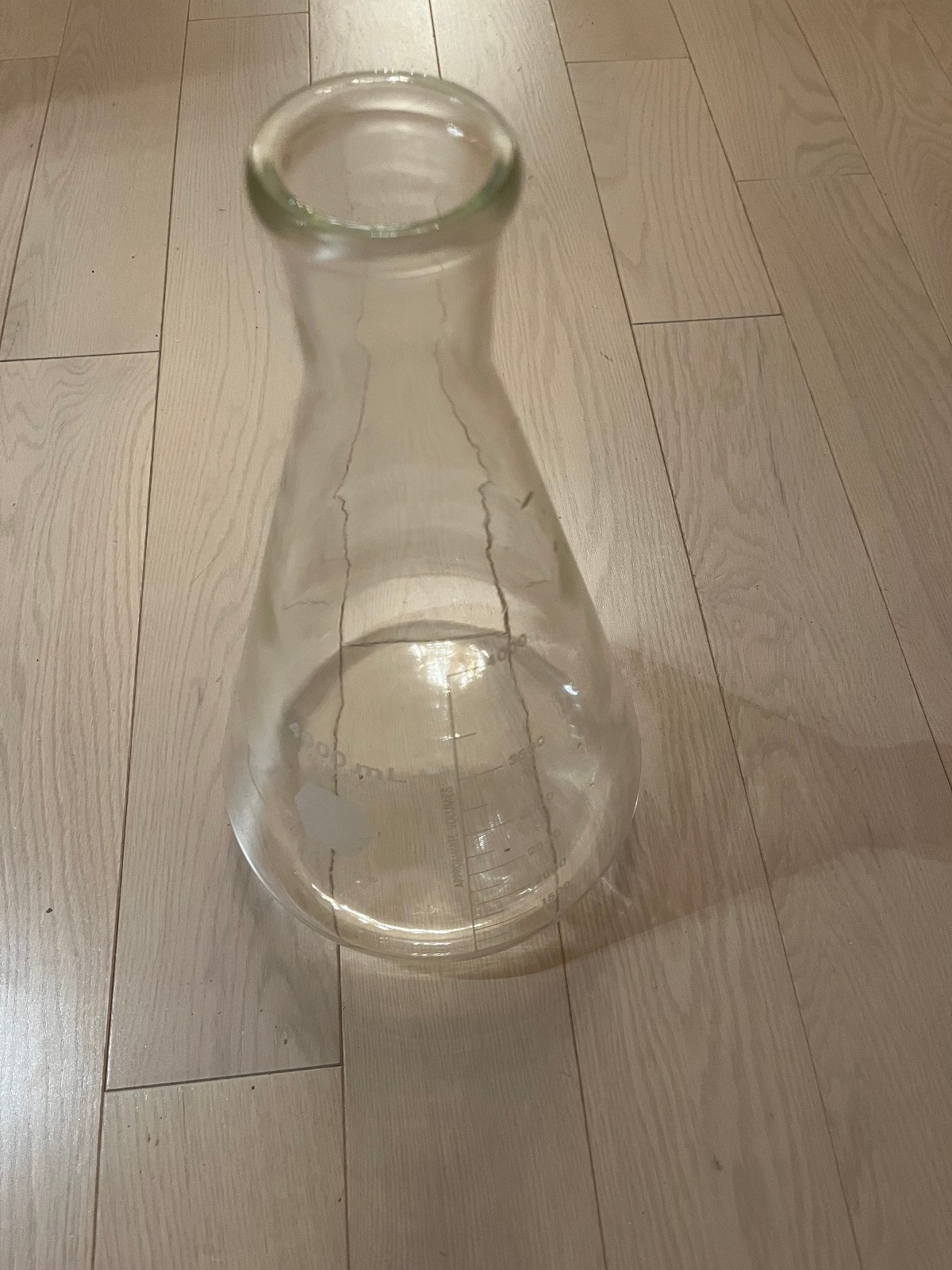 Kimble Kimax 4000 ml Erlenmeyer flask 4L 26500 stopper 10 graduated