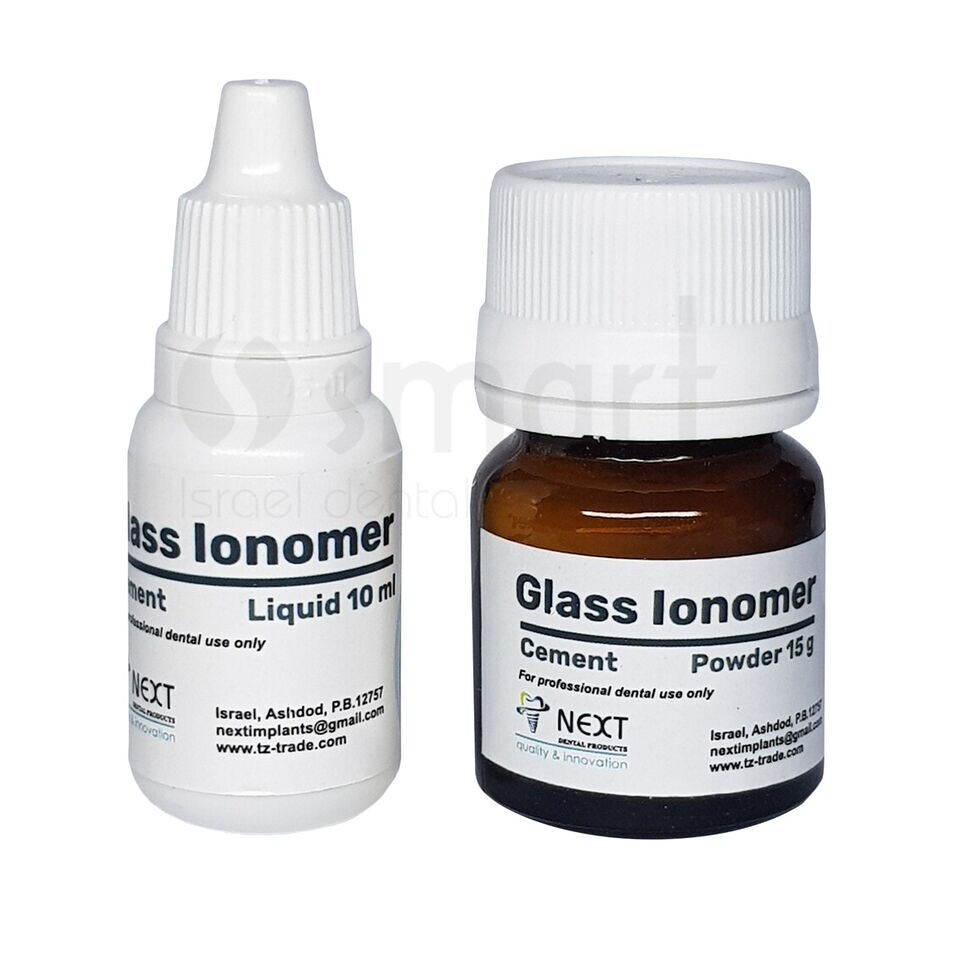 Dental Glass Luting Cement crown bridge Israel self curing 15g+10m