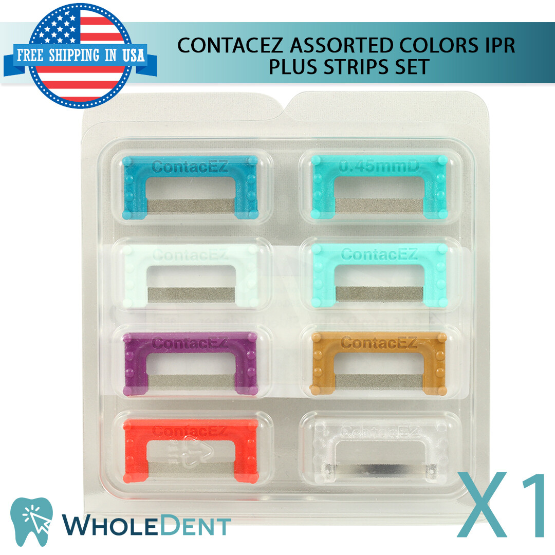 ContacEZ Assorted Color Coded IPR Plus 8 Strips Orthodontic Interproximal