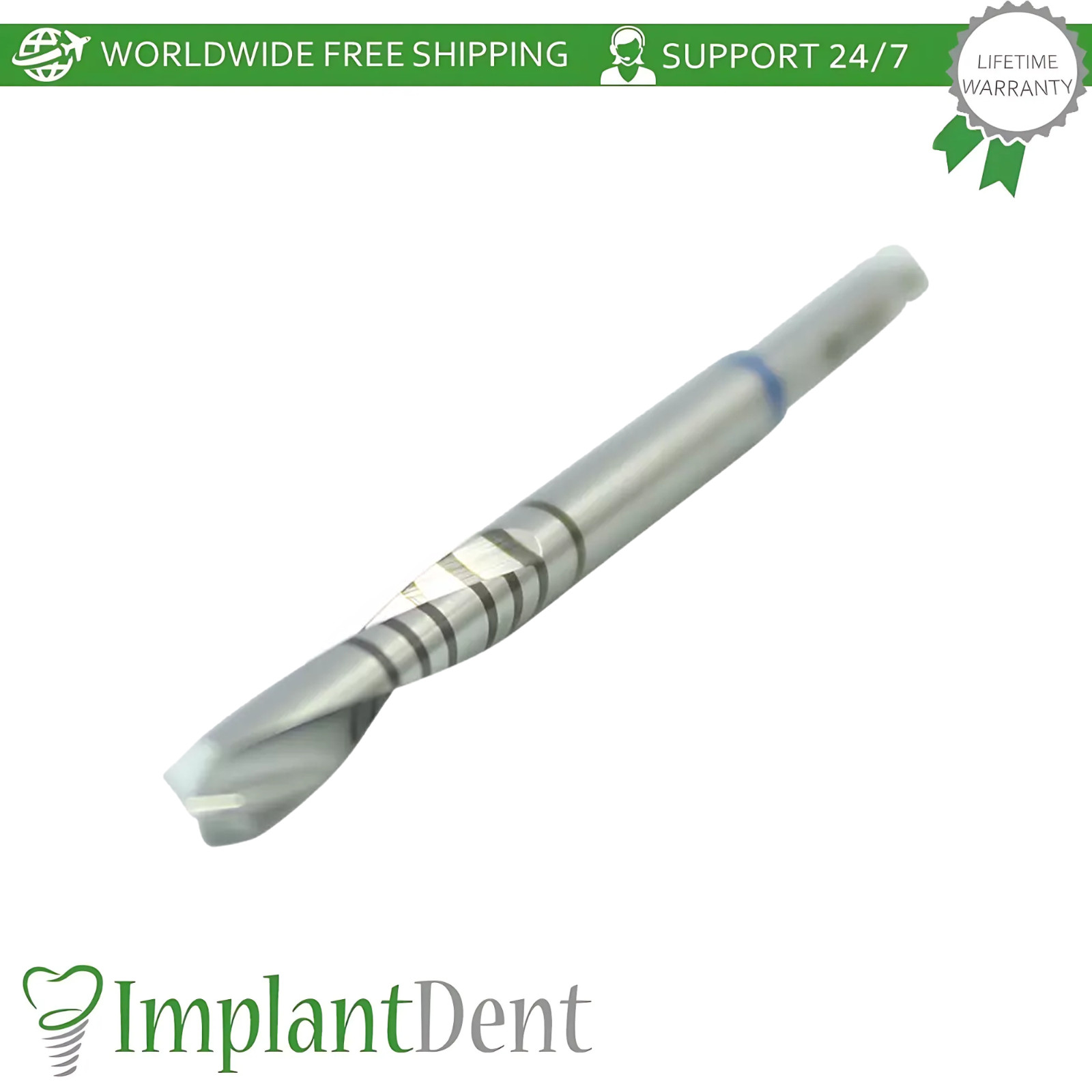 1x Basal/Cortical Long Straight Drill 3.2mm Marking Instrument Dental Tool 43mm