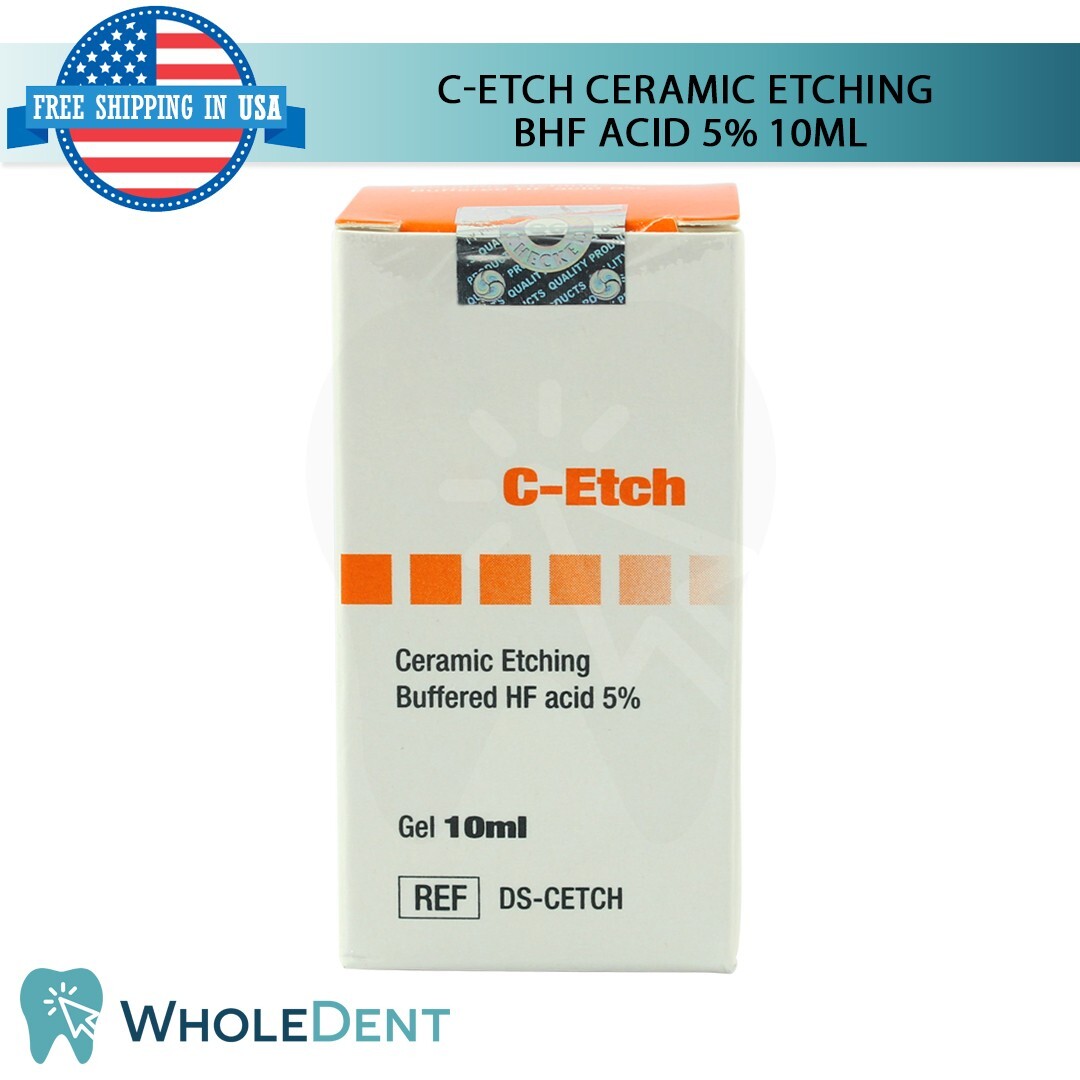 Restoration Dental C-Etch Ceramic Etching 10ml Porcelain Repair Veneers Crowns