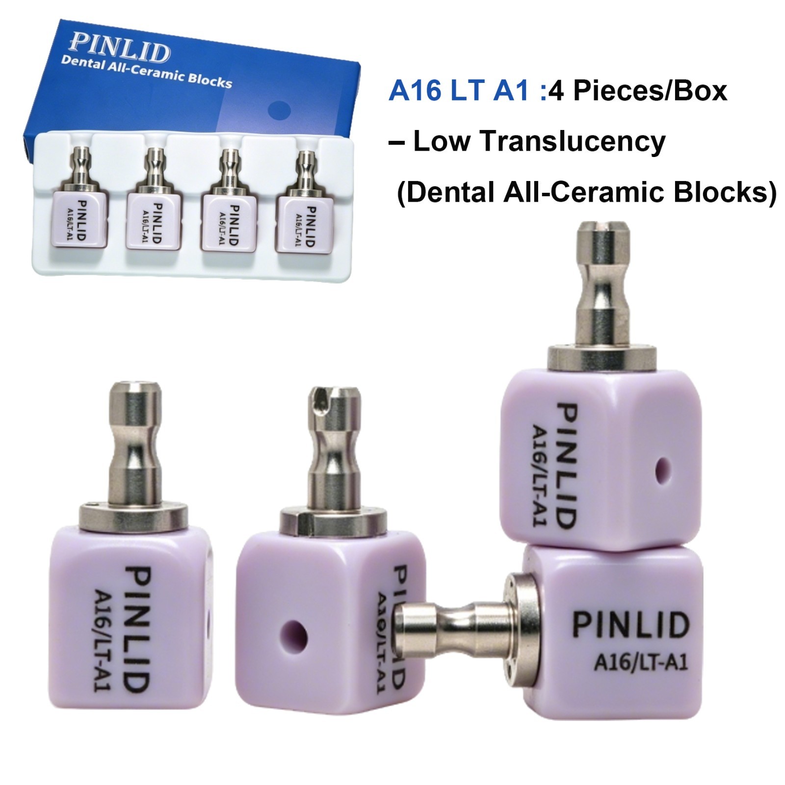 A16 Dental Lithium Disilicate Glass Ceramic Blocks with Positioning Holes Open