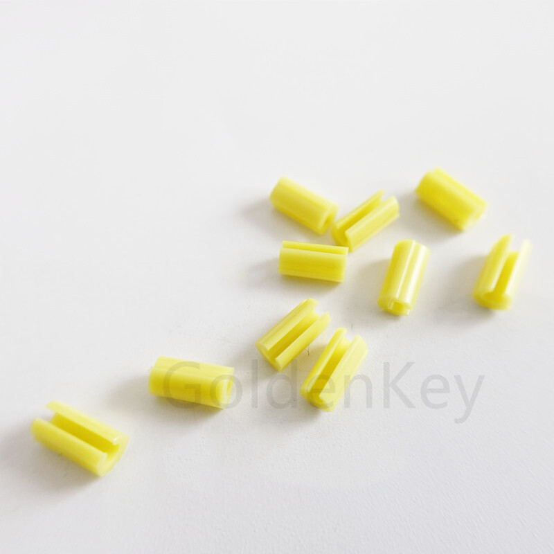 10Pieces Dental Rider Female Yellow Riders Fits Hader Bar Attachment Bolt Small