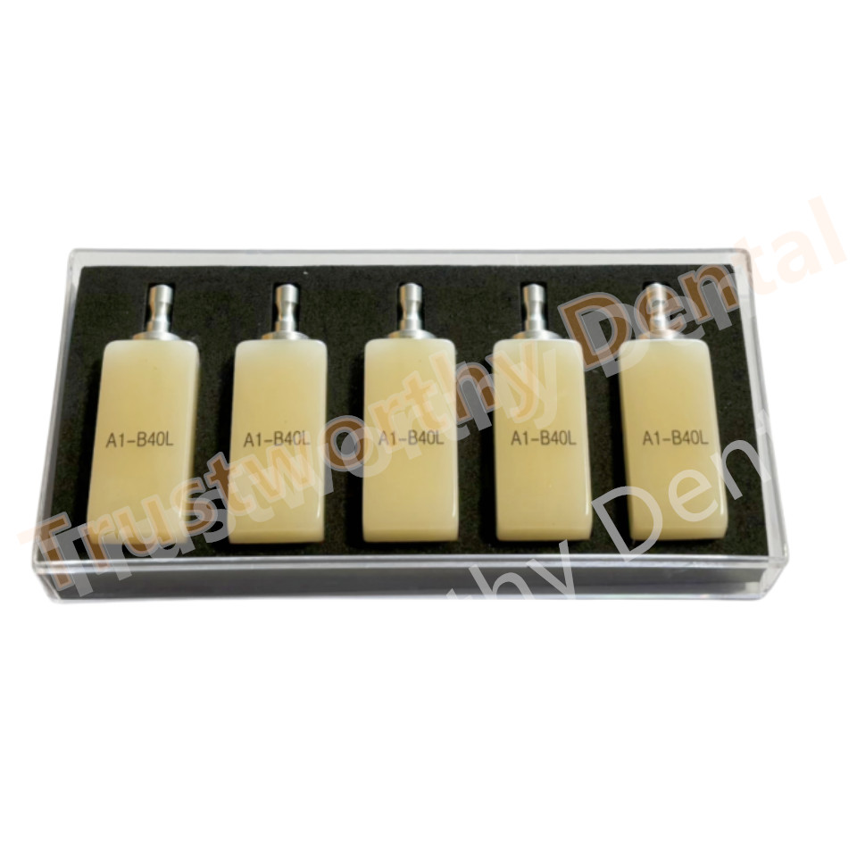 Dental B40L PMMA Blocks Disk Block Cerec Bleached Blocks A1 A2 A3 BL1 Bridge