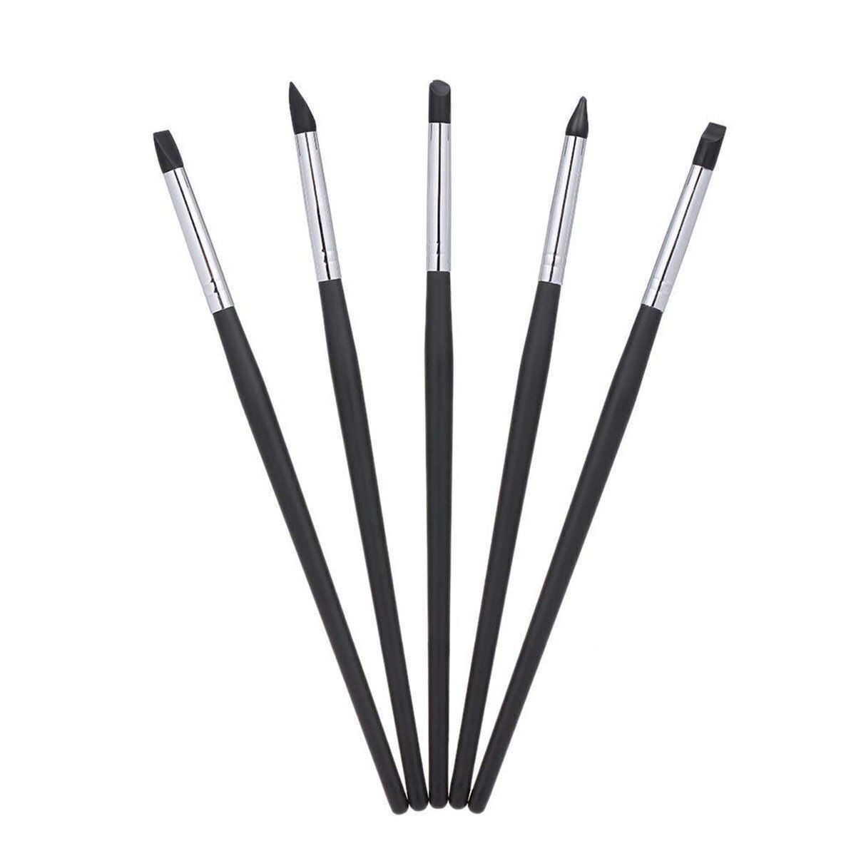 5Pcs/Set Dental Composite Resin Veneer Cement Porcelain Silicone Brush Pen