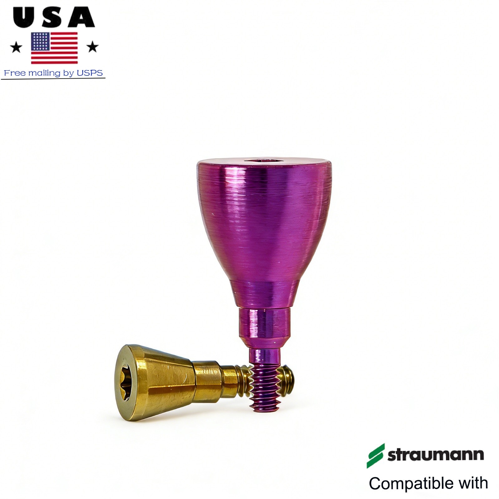Ti Healing Cap Abutment Fits ITI Straumann Nobel Hiossen OSS DIO Implant system