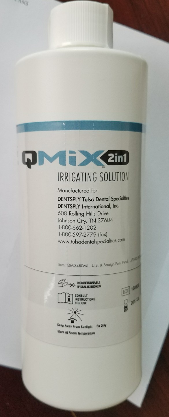 QMIX 2 in 1 Irrigating Solution 480 ml Dentsply Tulsa Root Canal Endodontic