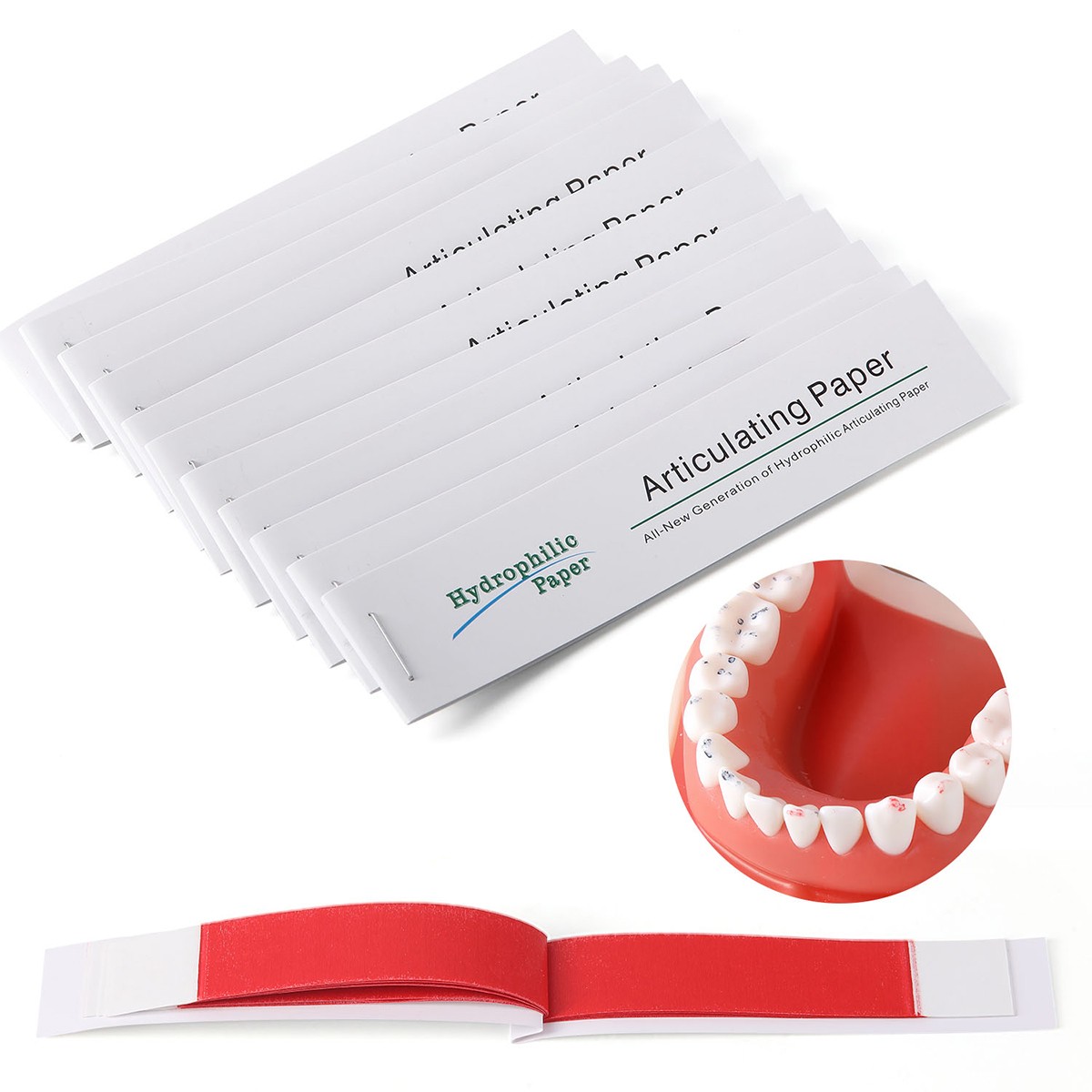 AZDENT Dental Articulating Paper Double Sided Articulating Strips Blue/Red