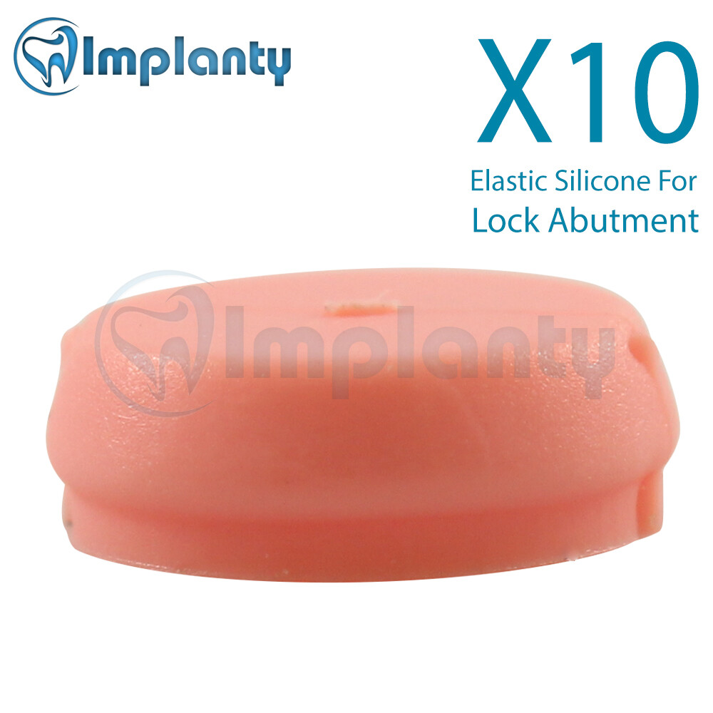 X10 Elastic Silicone Cap For Lock Abu tment Attachment Dental Im plant