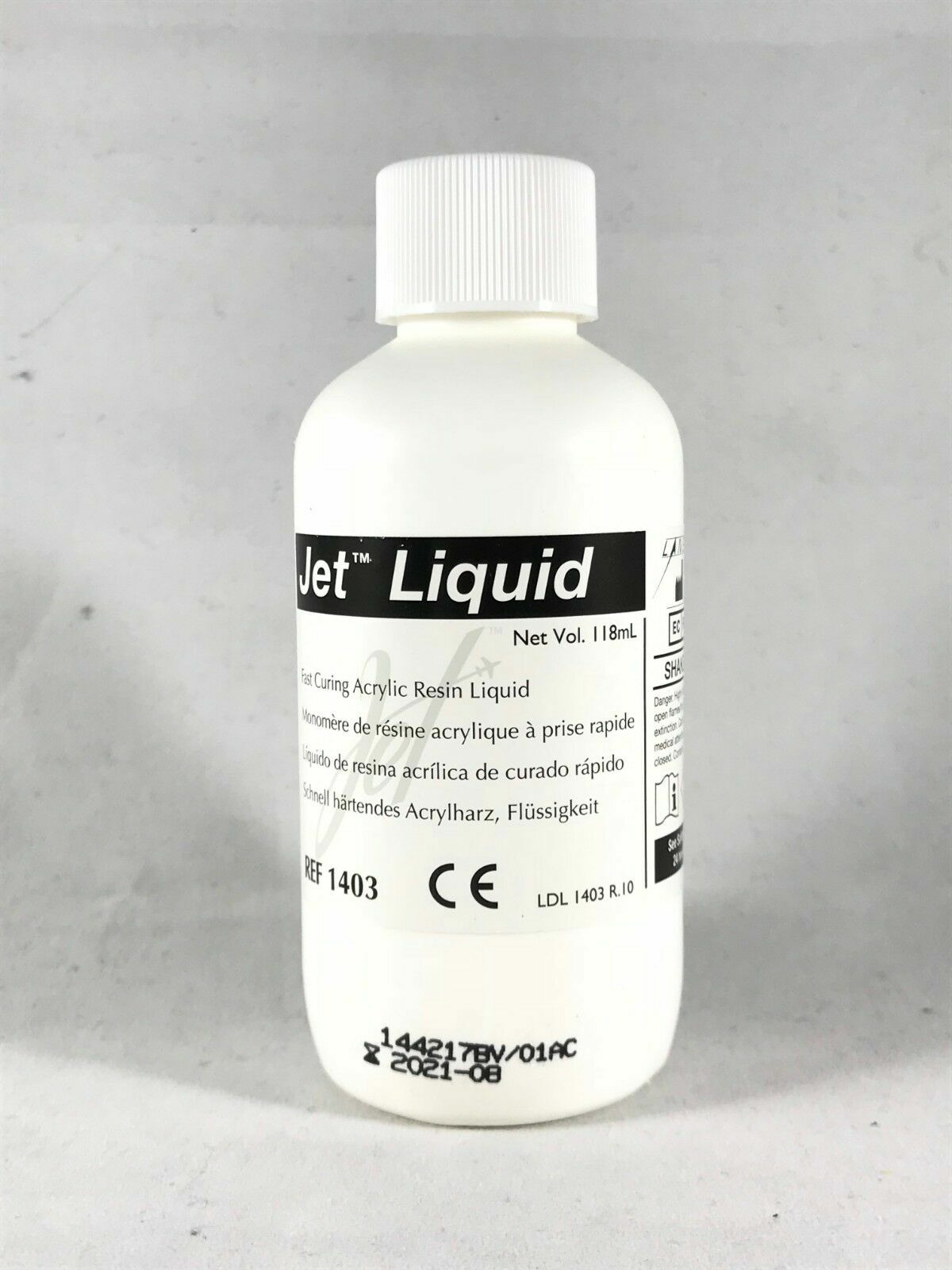 Lang Jet Tooth Shade (6/1 Kit) Fast Curing C&B Acrylic Resin Powder & Liquid