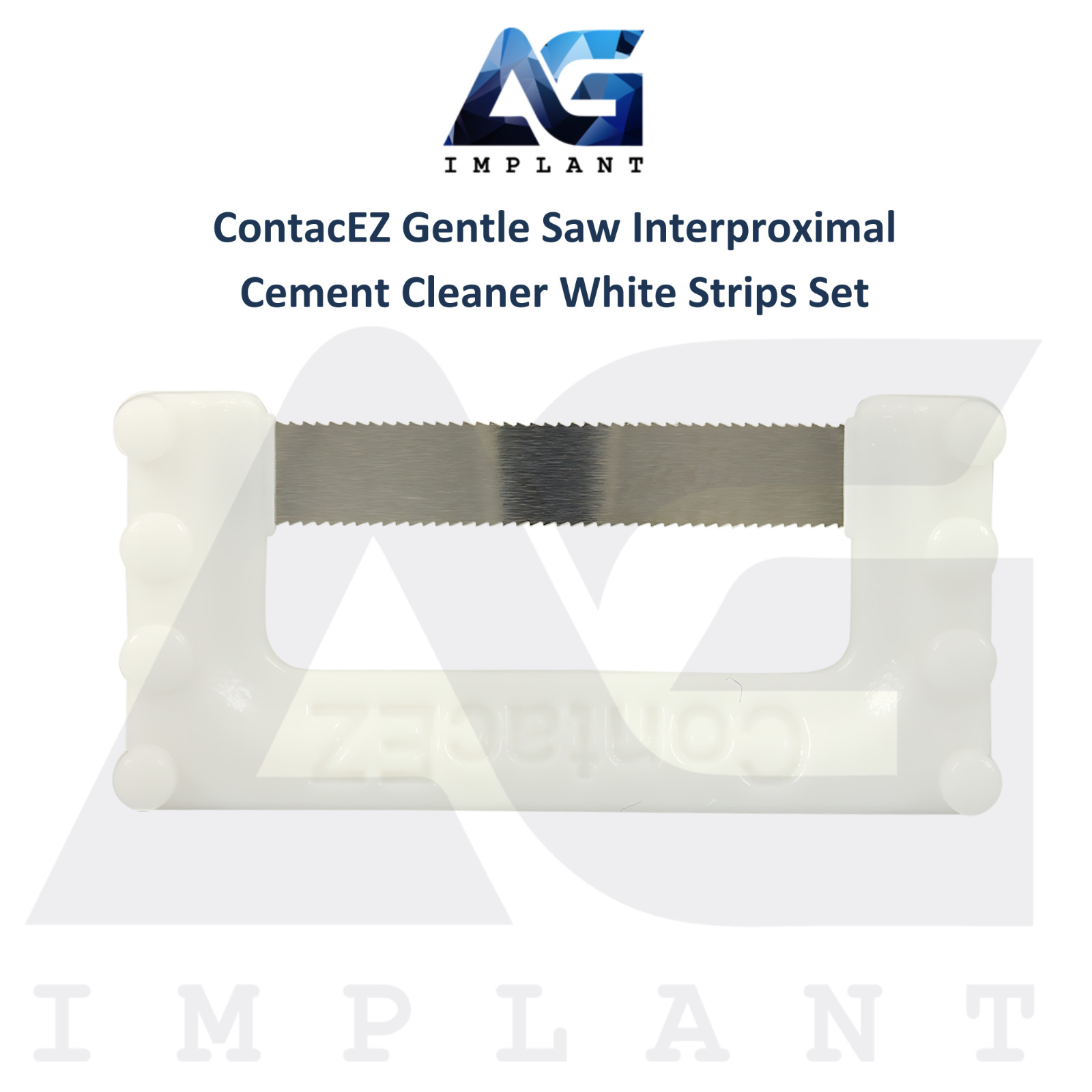 ContacEZ Gentle Saw Interproximal Cement Cleaner 8pcs Dental White Strips Set