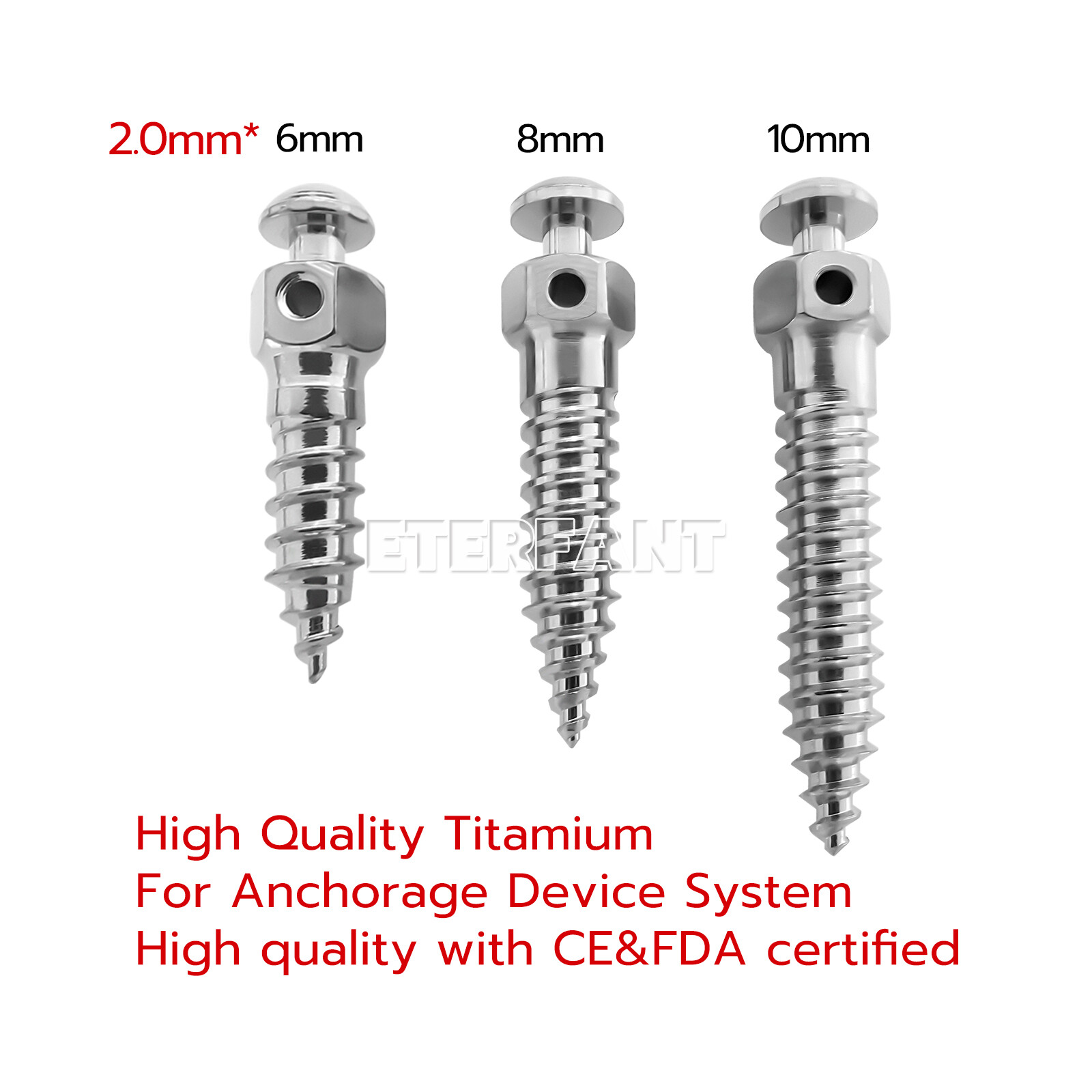 ETERFANT Dental Orthodontic Micro Implants Mini Screw Self-Drilling/Screwdriver