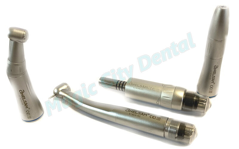 Anelsam 4 Hole Torque Handpiece Kit LED Highspeed Lowspeed Contra Angle
