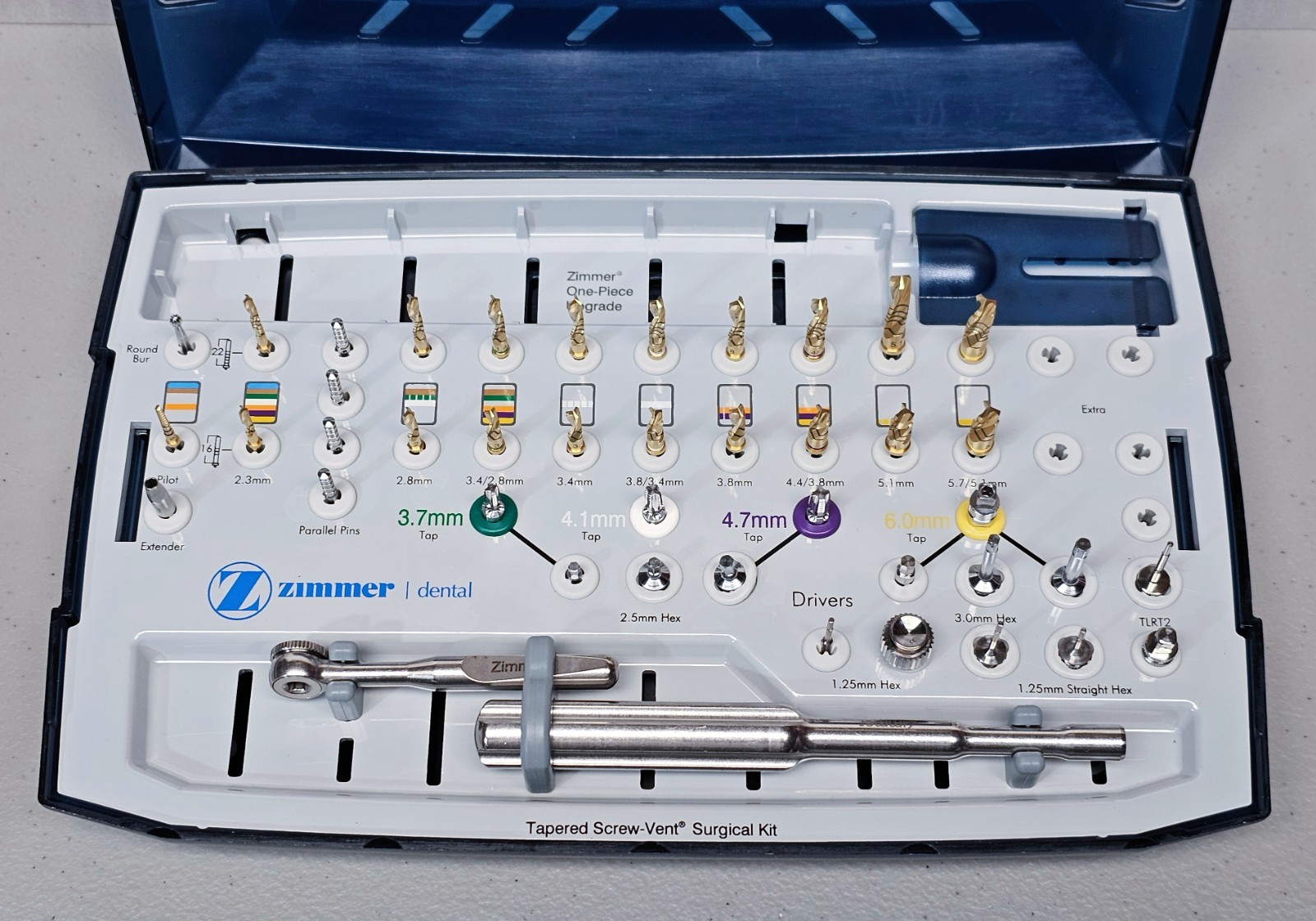 Zimmer Tapered Screw-Vent Kit, Excellent but May Not Complete – Sold as Pictured