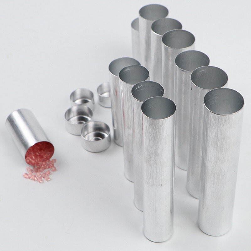 100Pcs Dental Empty Aluminium Cartridges for Flexible Resin Particles – OD25mm