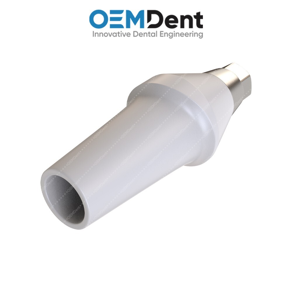 Straight Zirconia Abutment With Titanium Base Compatible NobelActive®️RP Conical