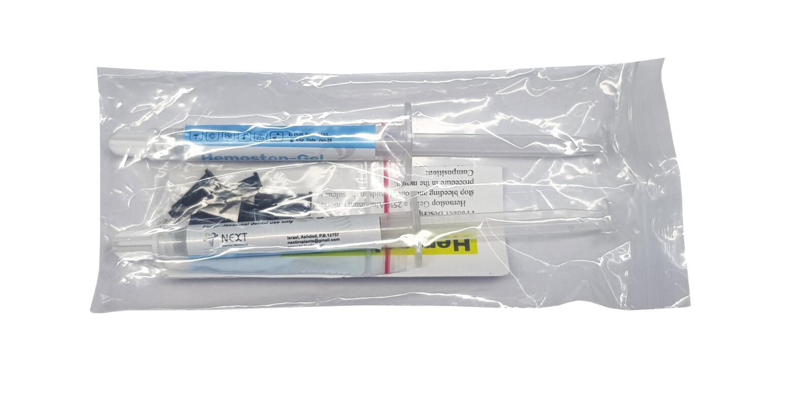 LOTX3 Dental Hemostop-Gel Hemostatic gel 25% Aluminium Chloride 2×3 gr gingival