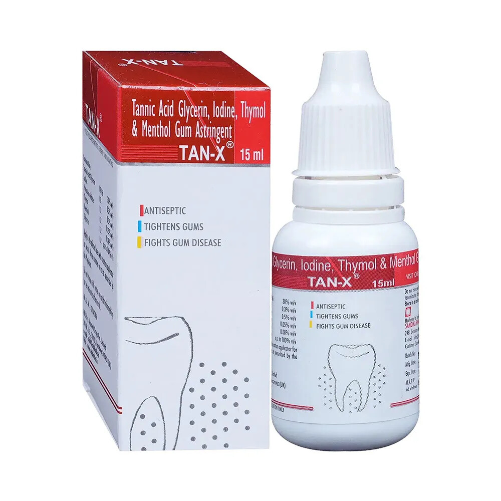 Sandika Pharma Tan – X Gum Astringent – 15 ml (Pack of 10) Free Shipping!!!!!