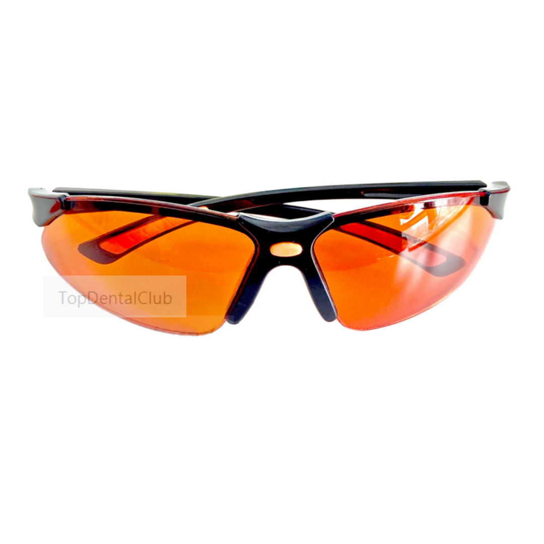 Dental Orange Goggles Block LED UV Blue Lights Curing Glasses Protect Eyes