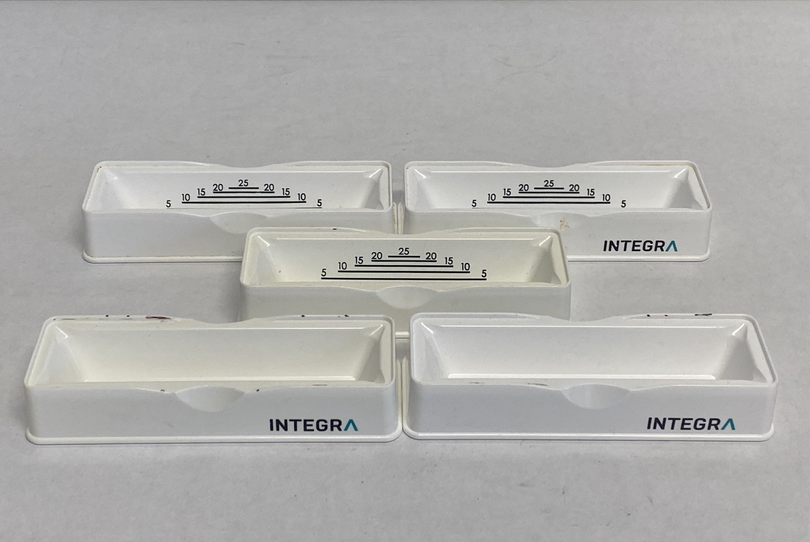 (Lot of 5) INTEGRA 25mL Reusable Polystyrene Reagent Reservoir Base 4304
