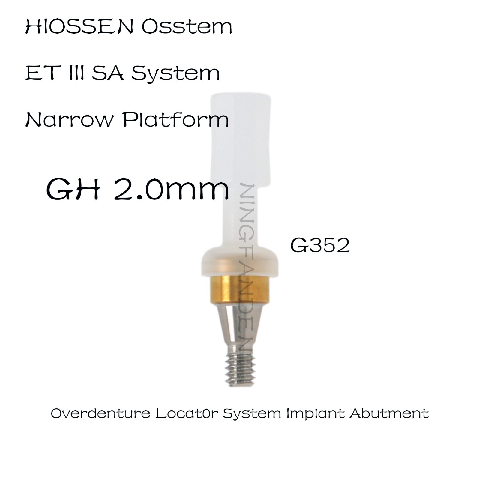 US Dental Hiossen ET Mini Overdenture Locator Abutment & Male Cap Inserts Tools