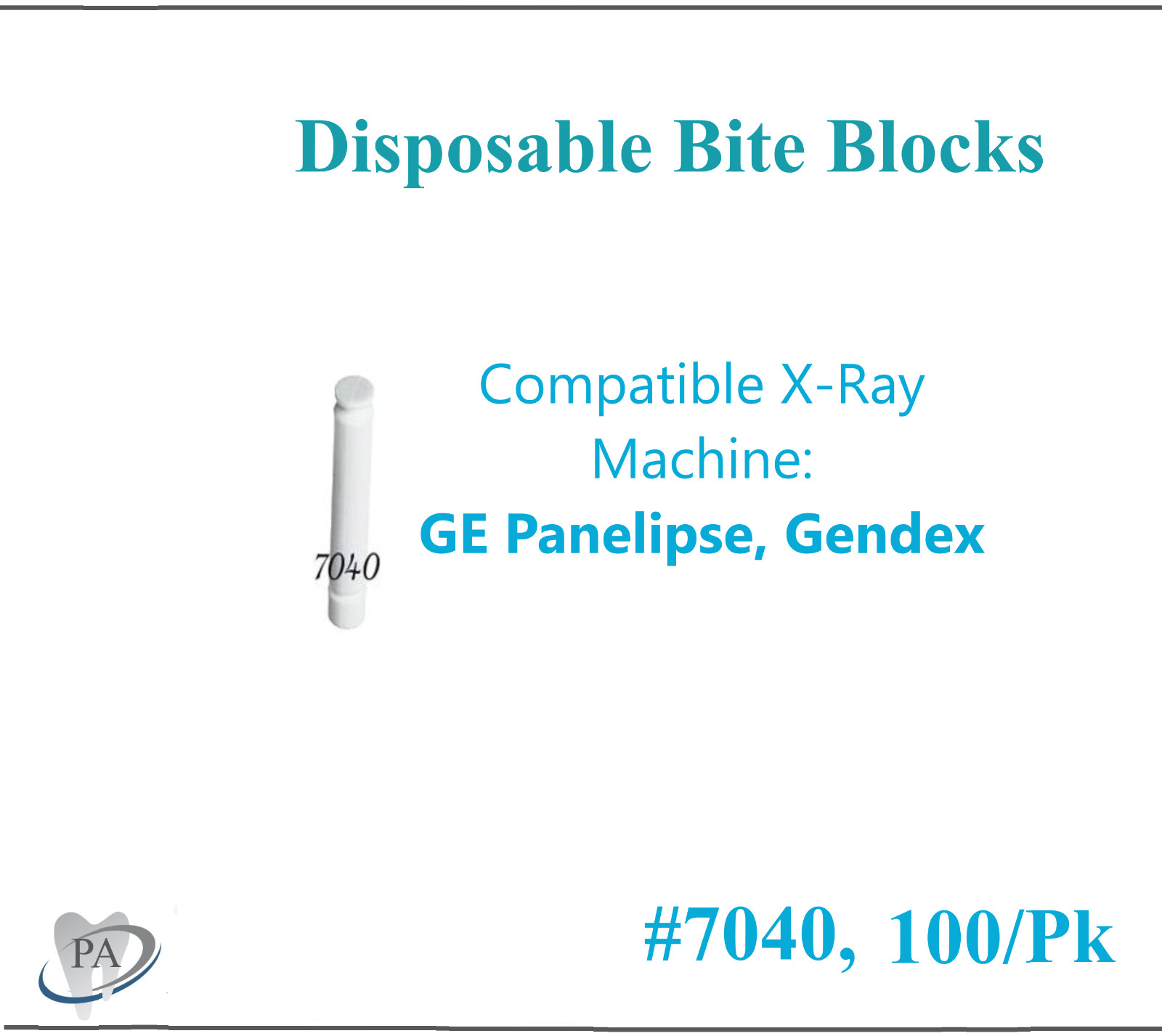 Panoramic X-Ray Machine Dispos-a-Bite Disposable Bite Blocks – #7090, #7060 7095