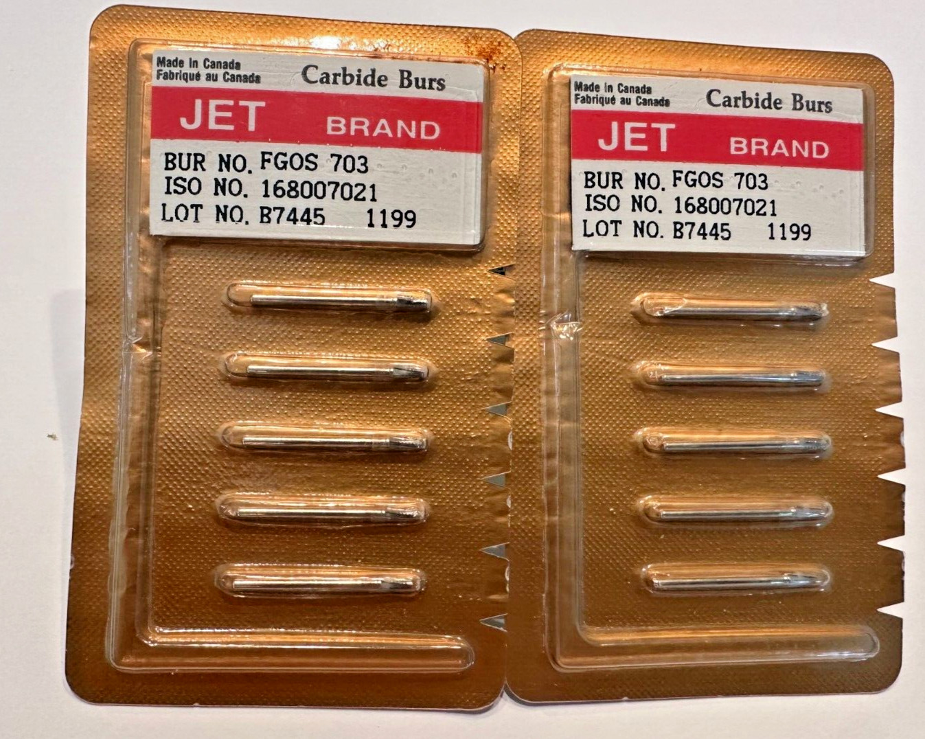 KERR JET Dental Surgical Carbide Bur FGOS 700 702 & 703 Made in Canada
