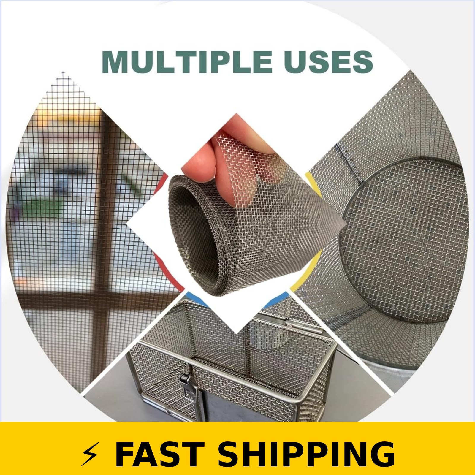CHAYUFUN 304 Stainless Steel Wire Mesh Screen 15.7 x 59 Inches