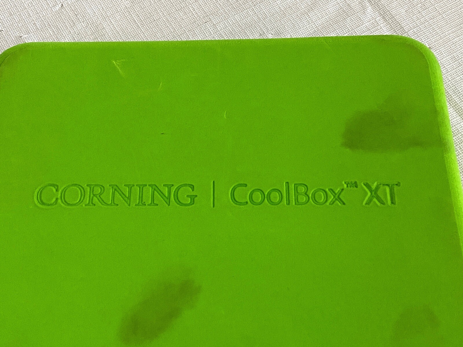 Used CORNING CoolBox XT Cooling And Freezing Green Cover Lid Only 432022