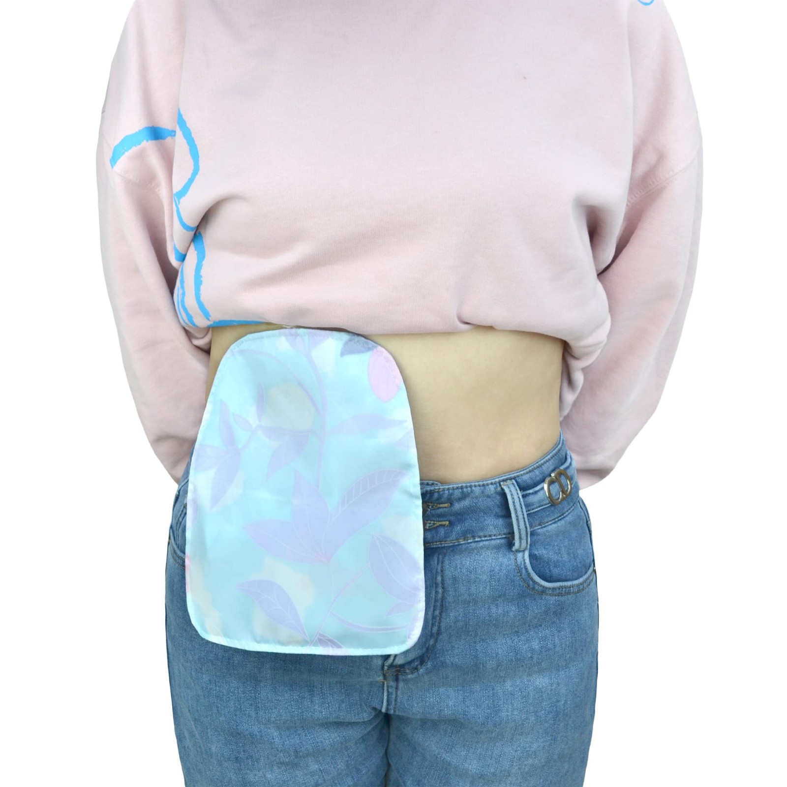 rainbowstar 2 PCS Ostomy Shower Cover Bag Covers Large, Lavender