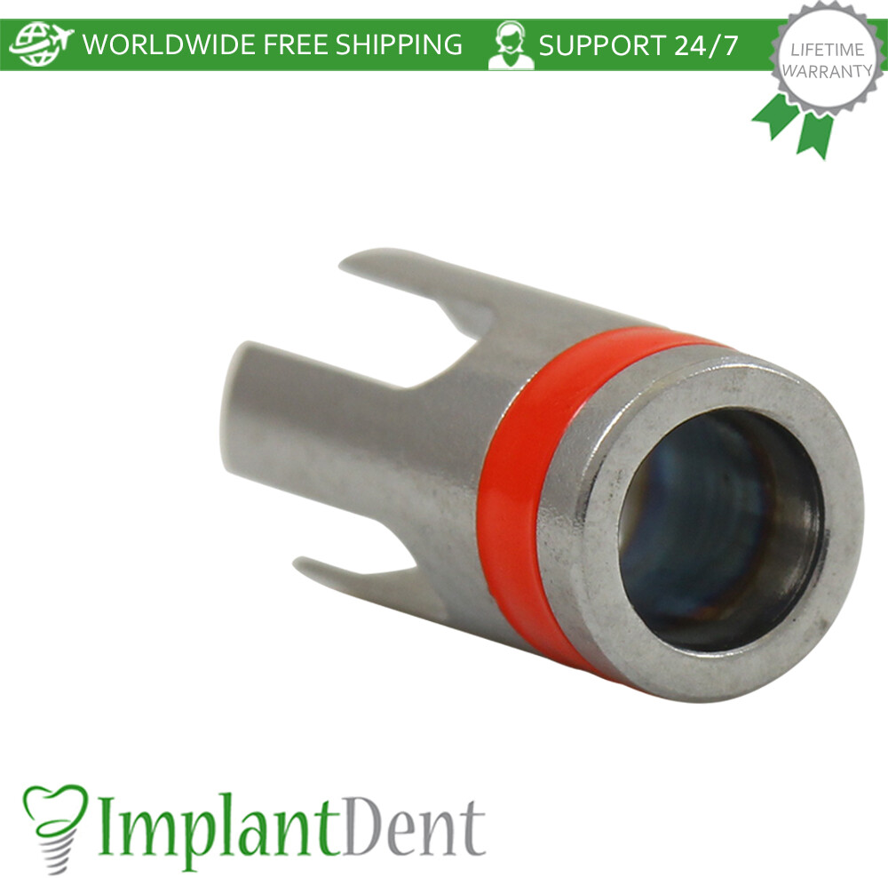 Dental Drill Stopper 2.8mm – Red Stainless Steel Dentistry Tool