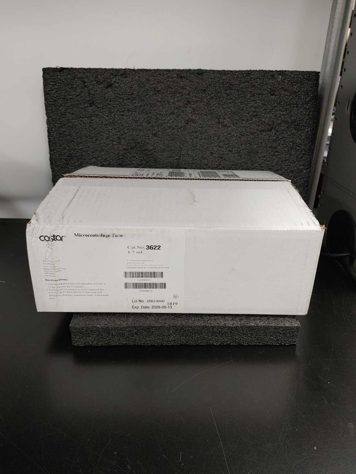500 Box COSTAR 3622 1.7mL Snap Cap Microcentrifuge Tube Polypropylene Rainbow