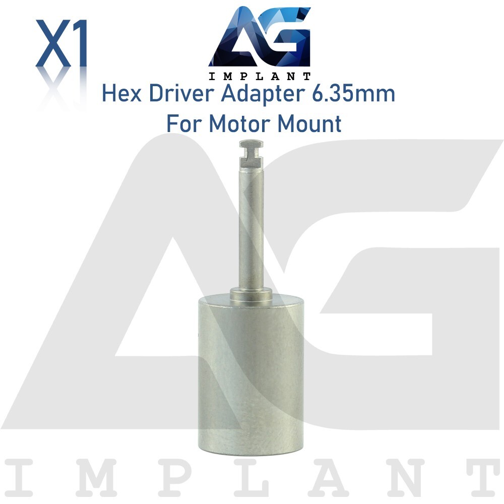 Hex Driver Adapter 6.35mm For Motor Mount Stainless Steel 14mm Tool System