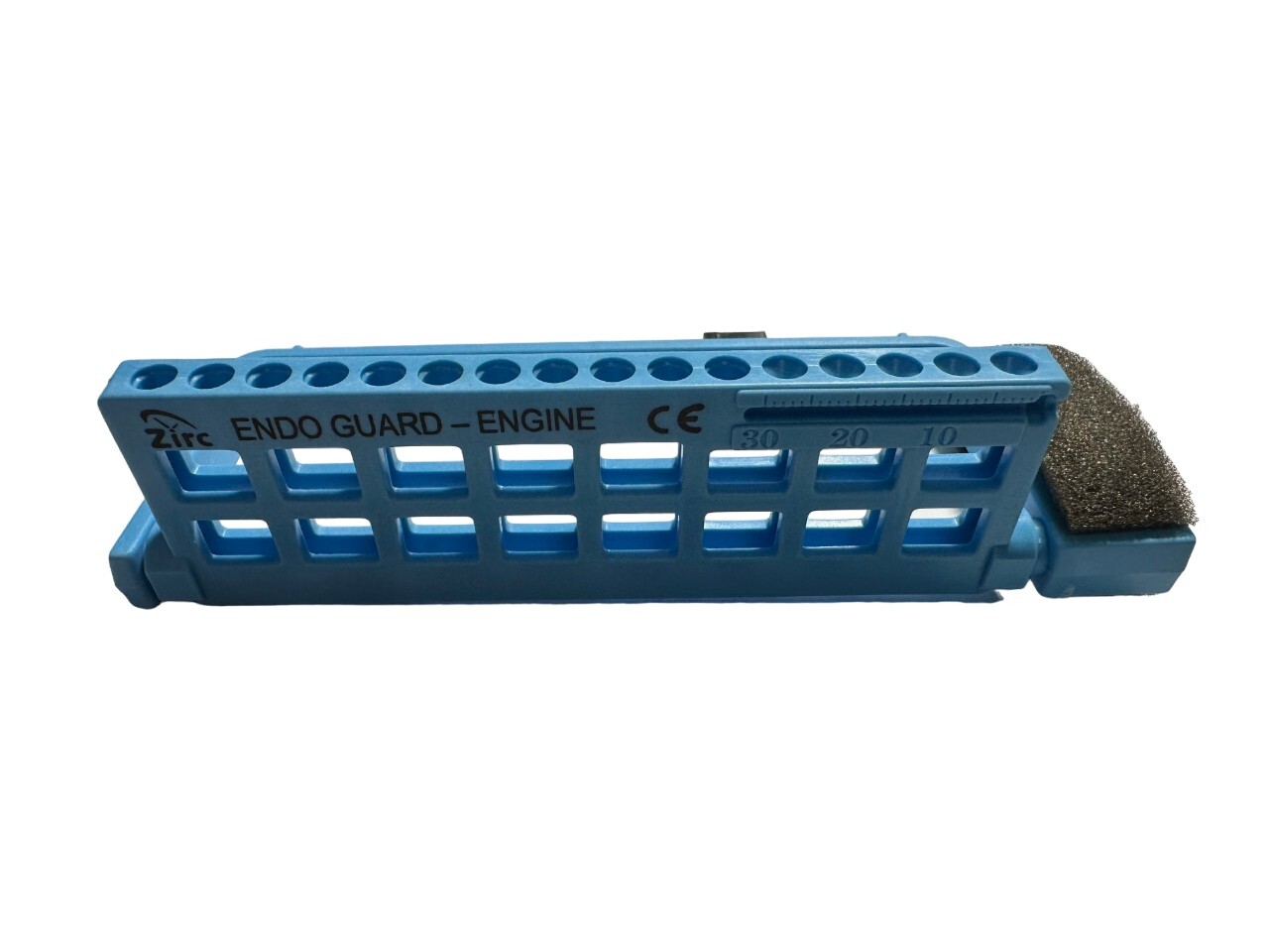 Zirc Steri-Endo Guard 16-Hole Engine Hand Files 5 3/8″ x 3/8″ x 2 3/16″ – Blue