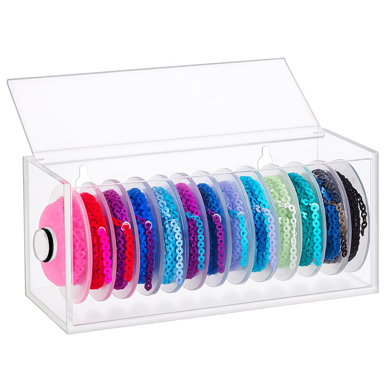 CroBlissful Orthodontic Power Chain Organizer Case 7.5 × 3.2 Inches clear