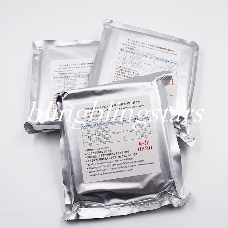 Dental Orthodontic Hard Thermoforming Sheet Vacuum Forming 1.0mm/1.5mm/2.0mm