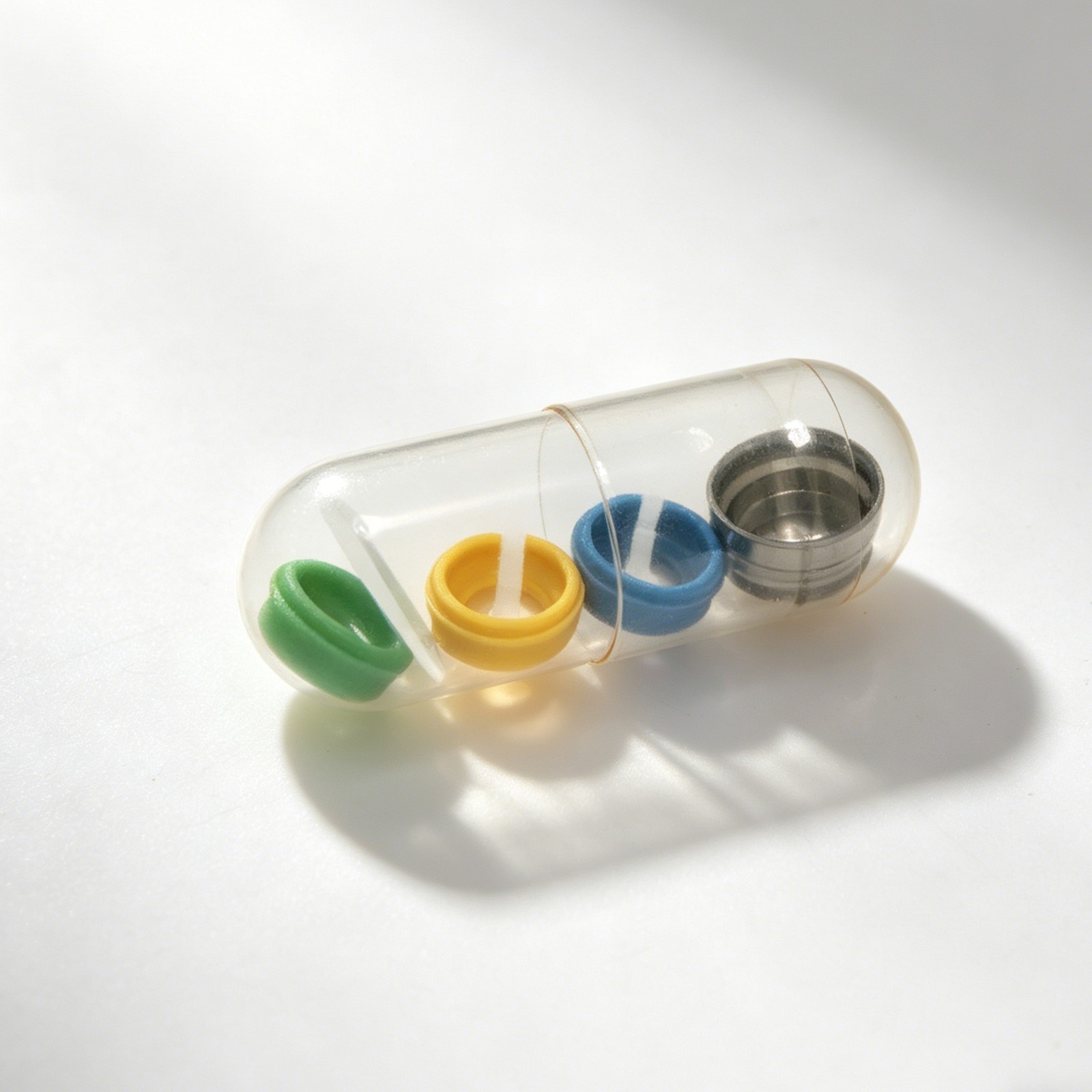 Implant Retention Inserts for Novaloc Overdenture Titanium Housing Kit PEEK Caps