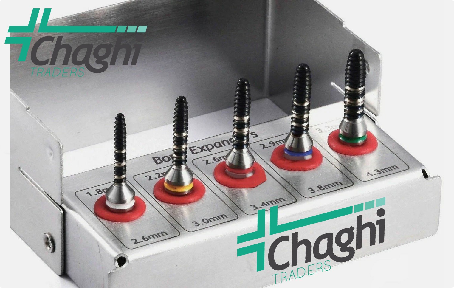 Bone Expander Kit 5 PCs Dental Titanium Coated Surgical Surgery By Chaghi Trader